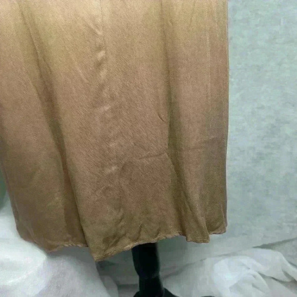 Kori NWT Size Medium Choker Cutout Neck Tunic Unique Tan Fades To Brown - Picture 7 of 12